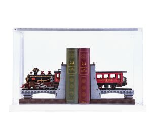 RoboTime Display Buchstütze
 Historischer Dampfzug