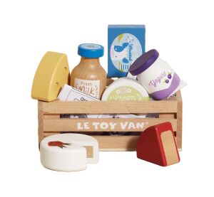 Le Toy Van Holzkiste mit Milchprodukten
