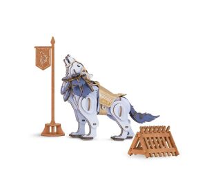 RoboTime 3D-Holzpuzzle Wolfskrieger