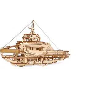 Ugears Mechanisches 3D-Holzpuzzle Tugboat