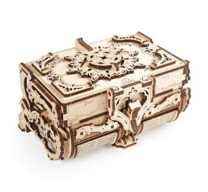 Ugears Mechanisches 3D-Holzpuzzle Antike Schmuckschatulle