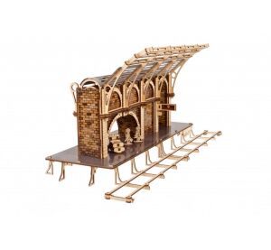 Ugears Mechanisches 3D-Puzzle aus Holz Harry Potter - Zugplattform
