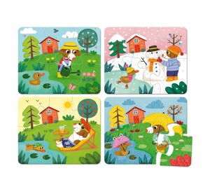 Vilac Holzpuzzle 4 Jahreszeiten