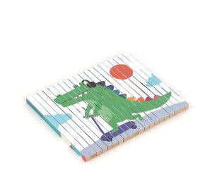 Vilac 4D-Holzpuzzle Tieren