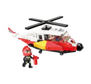 Qman Mine City Fire Line W12011-2 Rettungshubschrauber