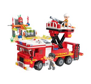 Qman Mine City Fire Line W12013 Tankwagen-Sprühgerät mit Plattform