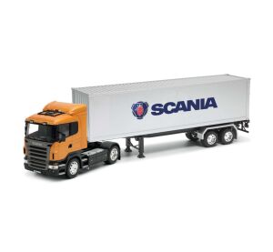 Welly - Sattelzugmaschine mit Anhänger Scania R 470 Modell 1:32