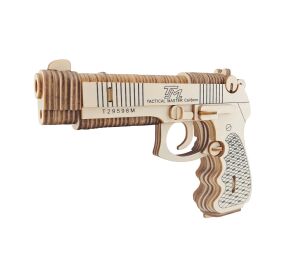Woodcraft Hölzernes 3D Puzzle Pistole M92F