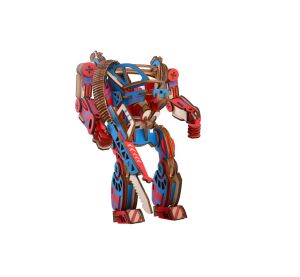 Woodcraft Hölzernes 3D Puzzle Powersuit Farbe