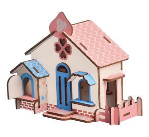 Woodcraft Hölzernes 3D Puzzle Schokoladenhaus