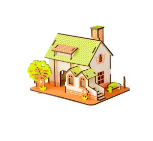 Woodcraft Hölzernes 3D Puzzle Gewächshaus