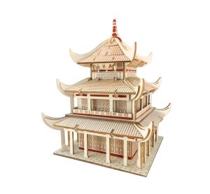 Woodcraft Hölzernes 3D puzzle Yueyang Tower