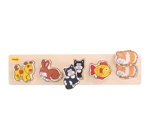 Bigjigs Baby Holzeinsatz Puzzle Haustiere