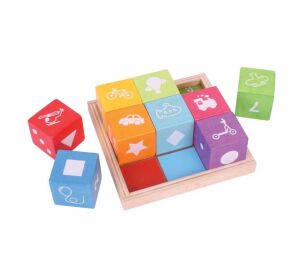 Bigjigs Baby Holzklötze mit Bildern
