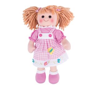 Bigjigs Toys Stoffpuppe Eva 34 cm