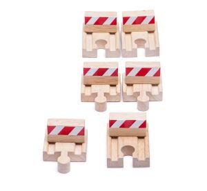 Bigjigs Rail Bumpers 6 Stück