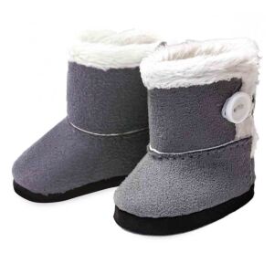 Petitcollin Winterstiefel grau (für Puppe 28 cm)
