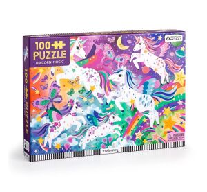 Mudpuppy Puzzle Magische Einhörner 100 Teile