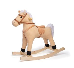 Bigjigs Toys Hölzernes Schaukelpferd Beige
