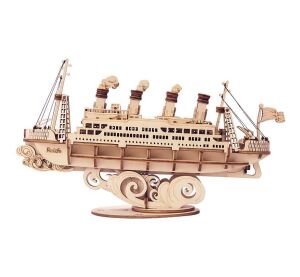RoboTime 3D-Holzpuzzle Ozeandampfer
