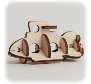 CuteWood 3D Puzzle U-Boot aus Holz