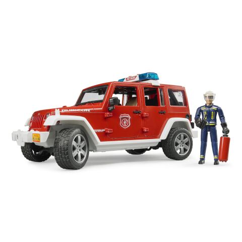 Bruder Red Fire JEEP WRANGLER mit Figur und Zubehör