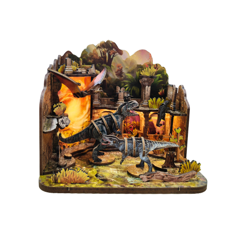 2Kids Toys Miniaturhaus Dinosaurierburg