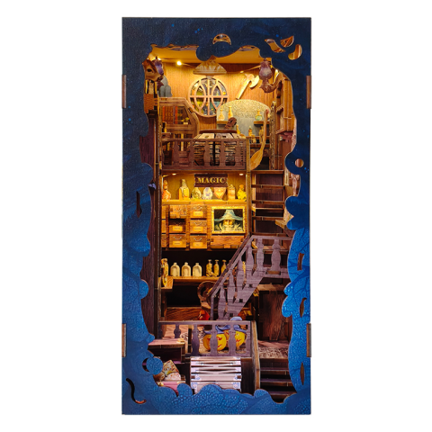 2Kids Toys 3D-Puzzle Buchstütze Miniaturhaus Magische Bibliothek