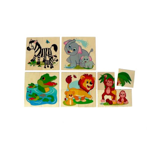 Hess Holzpuzzle Dschungeltiere
