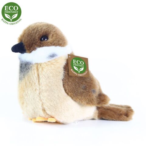 Rappa Plüschvogel Spatz stehend 13 cm ECO-FRIENDLY