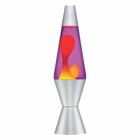 Schylling LAVA Lampe Gelb-Lila 36,8 cm