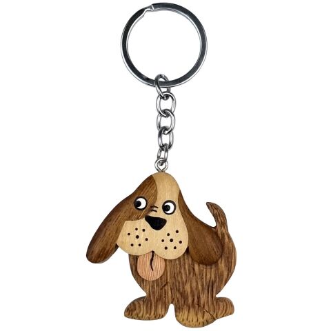 2Kids Toys Großer Schlüsselanhänger aus Holz Hund