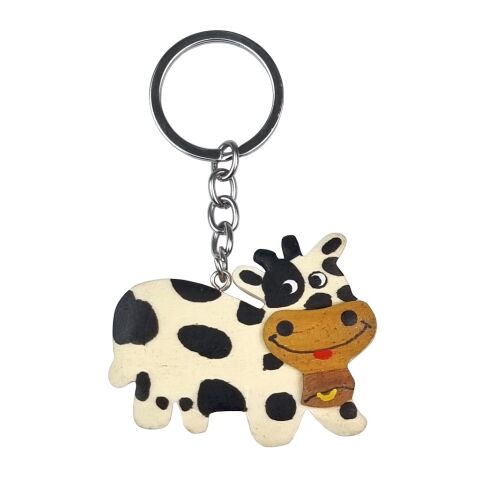 2Kids Toys Großer Schlüsselanhänger aus Holz Kuh