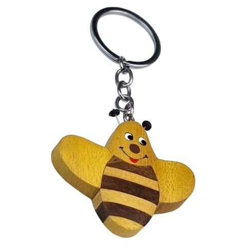 2Kids Toys Großer Schlüsselanhänger aus Holz Biene