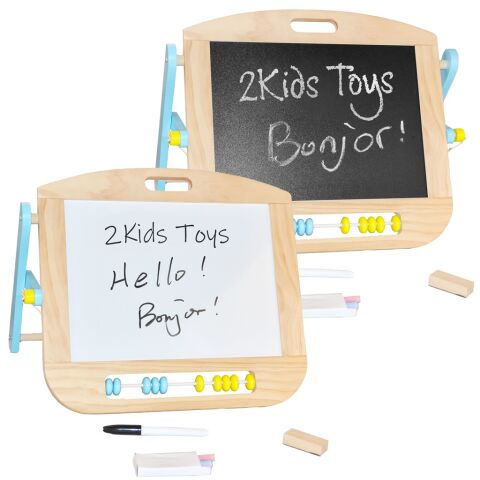 2Kids Toys Doppelseitige magnetische Tischtafel