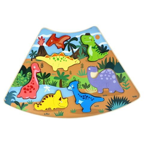 2Kids Toys Holzpuzzle Dinosaurier verbindbar