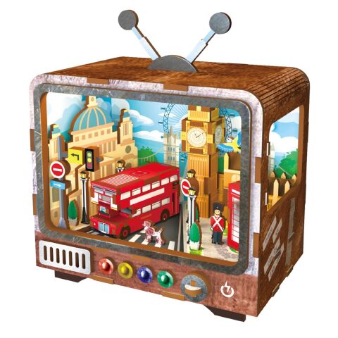 2Kids Toys 3D-Holzpuzzle Retro-TV London