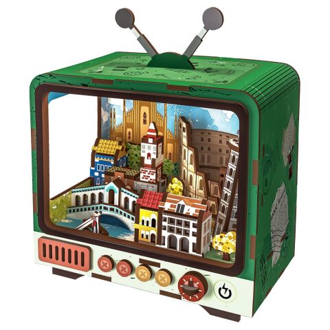2Kids Toys 3D-Holzpuzzle Retro-TV Venedig