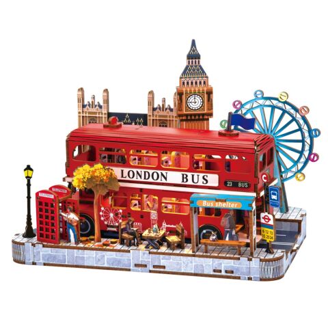 2Kids Toys 3D-Holzpuzzle Miniaturszene London