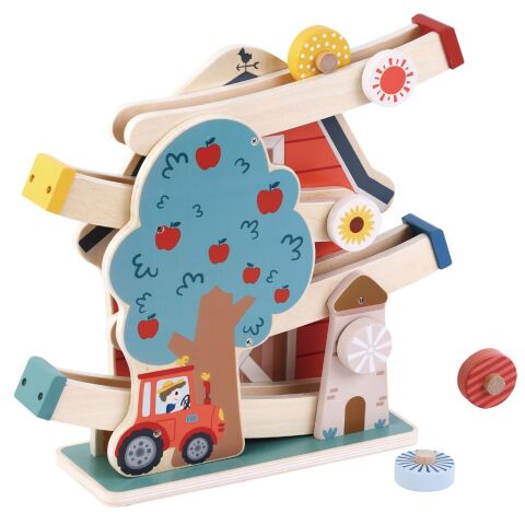 2Kids Toys Holz-Kugelbahn Bauernhof
