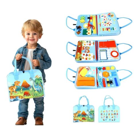 2Kids Toys Sensorisches Beschäftigungsbuch Dinosaurier 3