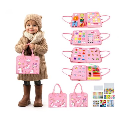 2Kids Toys Sensorisches Beschäftigungsbuch Einhorn 3