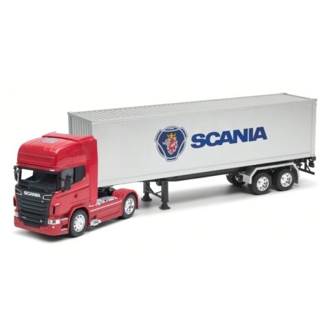 Welly Sattelzugmaschine mit Anhänger SCANIA V8 R730 1:32