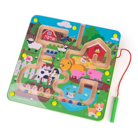 Bigjigs Toys Magnetisches Labyrinth Bauernhof