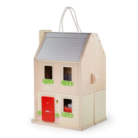 Bigjigs Toys Faltbares Haus mit Zubehör