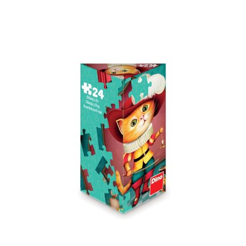 Dino Puzzle-Dreieck Der gestiefelte Kater 24 Teile