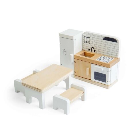 Bigjigs Toys Holzmöbel für eine Puppenhausküche