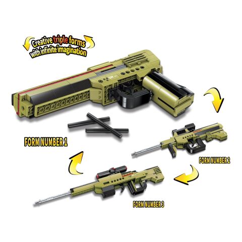 Qman Unbegrenzte Ideen 4802 Gun Dilemma 3in1