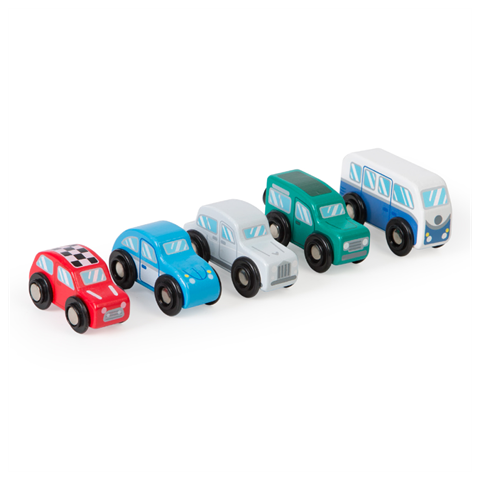 Tidlo Set mit Retro-Fahrzeugen