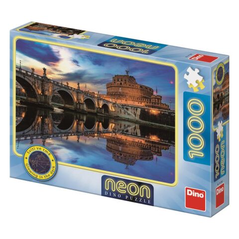 Dino Neon Angel Castle Puzzle 1000 Teile